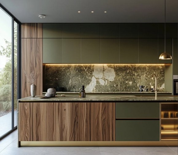 Bold modern kitchen
