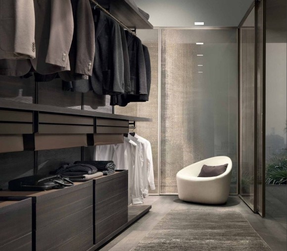 Architectural precision wardrobe